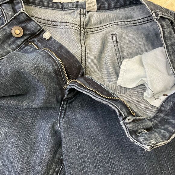 CHICO'S PLATINUM DENIM 2.5 SHORT (L-14) Blue med. wash Jeans Pants - Picture 5 of 11